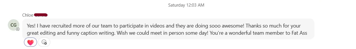 Video Editing Recognition to Marian's Work