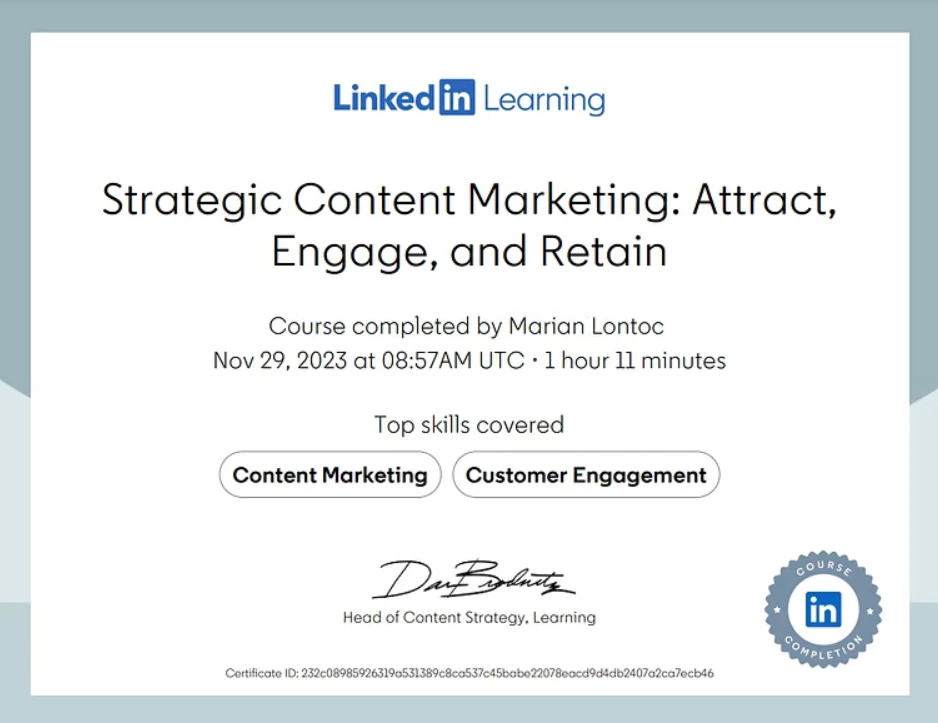 LinkedIn Certification